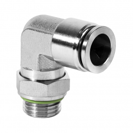 QS-AL-14-G14 Фитинг угловой, 14мм x G 1/4 (наруж.резьба)